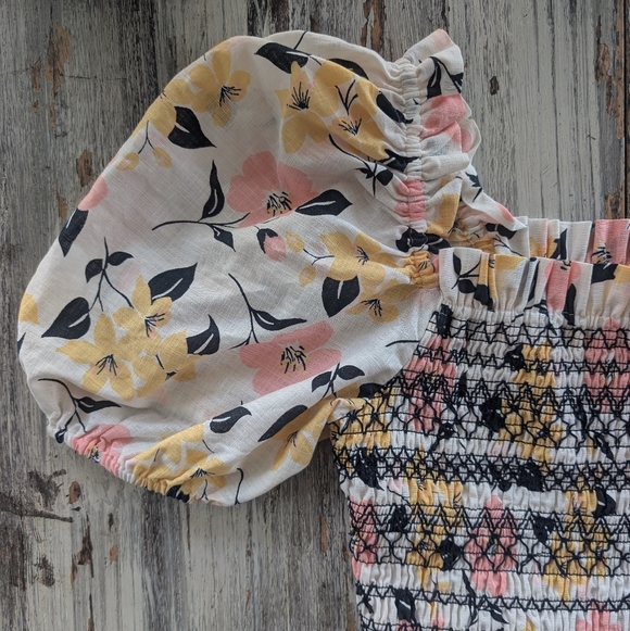 Kate Spade Lily Blooms Puffed Sleeve Top Women's Small - Picture 8 of 9